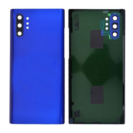 For Samsung Galaxy Note10+/Note10 Plus N975 Battery Cover with Small Parts - Blue - Samsung Logo