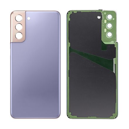 For Samsung Galaxy S21+ G996U/G996B Battery Cover with Small Parts - Purple - Samsung Logo