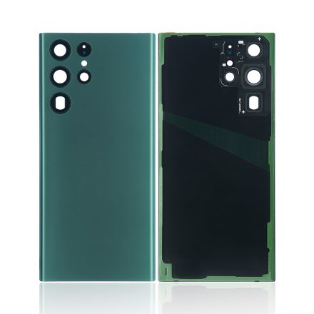 For Samsung Galaxy S22 Ultra 5G S908/S908U/S908B Battery Cover with Small Parts - Green