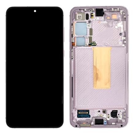 For Samsung Galaxy S23+ 5G S916B (International Version) OLED Screen Digitizer Assembly with Front Frame - Lavender - OEM New