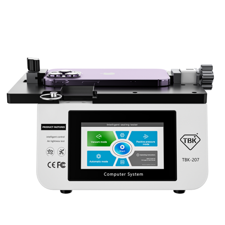 TBK-207 Portable Intelligent Air Tightness Detector Built-in Vacuum Pump for Mobile Phone Repair